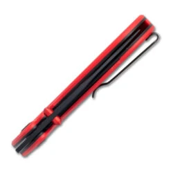 RoseCraft Pocket Monster Sully Folding Knife Red G10 Handle Plain Edge Black PVD Finish RCM-002-RD -Sharp Knife Shop 002R 3 45481.1689205903