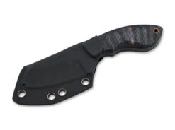 Boker Rhino Fixed Blade Knife Black Micarta Handle D2 Plain Black Blade 02BO085 -Sharp Knife Shop 0085 2 99394.1677869954