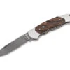 Boker Optima Ironwood Damast Folding Knife Desert Ironwood Handle Damascus Plain Edge 110067DAM