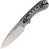 Bradford Guardian 3 3D Fixed Blade Knife Black/White G10 Handle AEB-L Plain Edge Stonewash Finish BRAD3FE118A