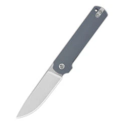 QSP Lark Folding Knife Dark Gray G10 Handle 14C28N Plain Edge Satin Finish QS144-B