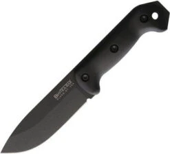 Becker Companion Knife Black Zytel Handle Plain Black Edge With Sheath BK2