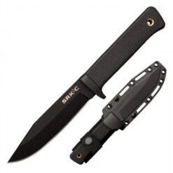 Cold Steel SRK Compact SK-5 Fixed Knife Black Kray-Ex Handle Black Plain Edge 49LCKD