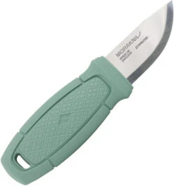 Morakniv Eldris Light Duty Fixed Blade Knife Mint Green Polymer Handle Stainless Steel Plain Edge Satin Finish 13855