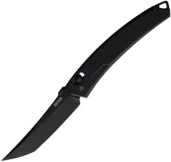 SRM 9211 Folding Knife Black G10 Handle 8Cr13MoV Tanto Plain Black Blade 9211-GB