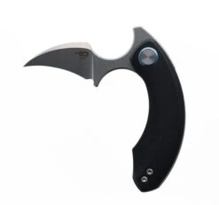 Bestech Strelit Folding Knife Black G10 Handle 14C28N Plain Edge Satin/Stonewash Finish BG52A-1