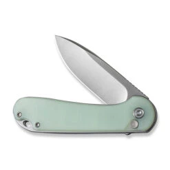 Civivi Button Lock Elementum II Folding Knife Natural G10 Handle Nitro-V Plain Edge Satin Finish C18062P-2 -Sharp Knife Shop C18062P 2 Button Lock Elementum II 3 78200.1669738084