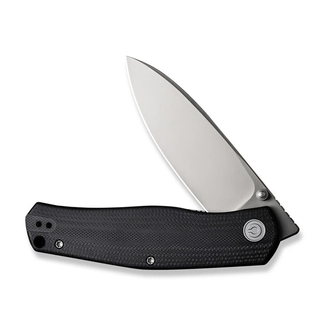 Civivi Sokoke Folding Knife Black G10 Handle 14C28N Drop Point Plain Edge Silver Bead Blast Finish C22007-1 3 Civivi Sokoke Folding Knife Black G10 Handle 14C28N Drop Point Plain Edge Silver Bead Blast Finish C22007-1 - Image 3