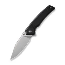 (Dropping 10-16) Civivi Tranquil Folding Knife Black G10 Handle 14C28N Clip Point Plain Edge Satin Finish C23027-1