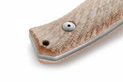 Lionsteel M3 Fixed Blade Knife Natural Canvas Micarta Handle Niolox Plain Edge Satin Finish M3 CVN -Sharp Knife Shop CVNL 2 01252.1682610379