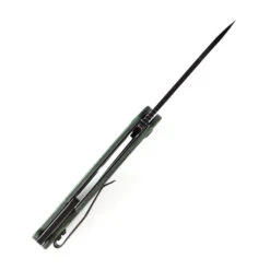 Kansept Model 6 Folding Knife Green Carbon Fiber Handle 20CV Plain Edge Black Stonewash Finish K1022A5 -Sharp Knife Shop K102A 6 91881.1692896177