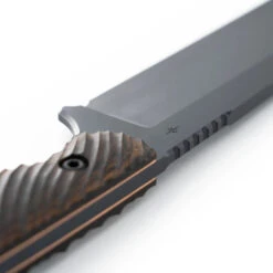 Toor Field 1.0 Fixed Blade Knife Battleship Gray Walnut Dynamic Fluting Handle CPM154 Plain Edge -Sharp Knife Shop OBG 5 90494.1672942193