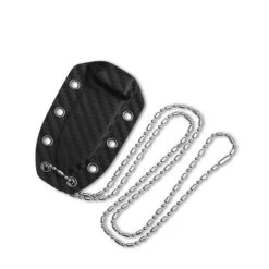 QSP Canary Fixed Blade Knife Black/Blue Carbon Fiber Handle Brass Copper Damascus Blade Plain Edge QS141-G -Sharp Knife Shop QS141 G 4 86238.1690897399