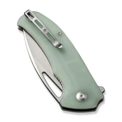 Sencut Phantara Folding Knife Natural G10 Handle 9Cr18MoV Drop Point Plain Edge Stonewash Finish S23014-2 -Sharp Knife Shop S23014 2 Phantara 5 21490.1692722163