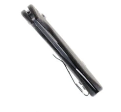 TwoSun Button Lock Folding Knife Black Linen Micarta Handle D2 Plain Edge TS399 -Sharp Knife Shop TS 399 05 13584.1676571145