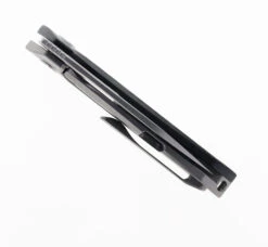 Bestech VK-Void Folding Knife White Bead Blast/Stonewash Titanium/Carbon Fiber Handle Elmax Plain Edge Stonewash Finish BT2305B -Sharp Knife Shop VK VOID BT2305B 05 01923.1687279664