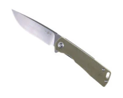 TwoSun Folding Knife Green Micarta Handle D2 Plain Edge TS391-Micarta