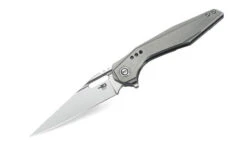 Bestech Malware Folder Knife Gray Titanium Handle Plain S35VN Edge BT1902A